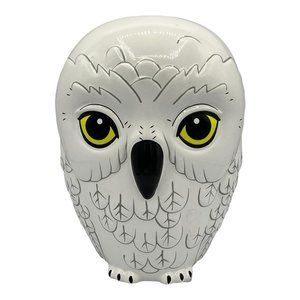 Harry Potter Hedwig The White Owl Ceramic Coin Bank with Rubber Stopper Wizard